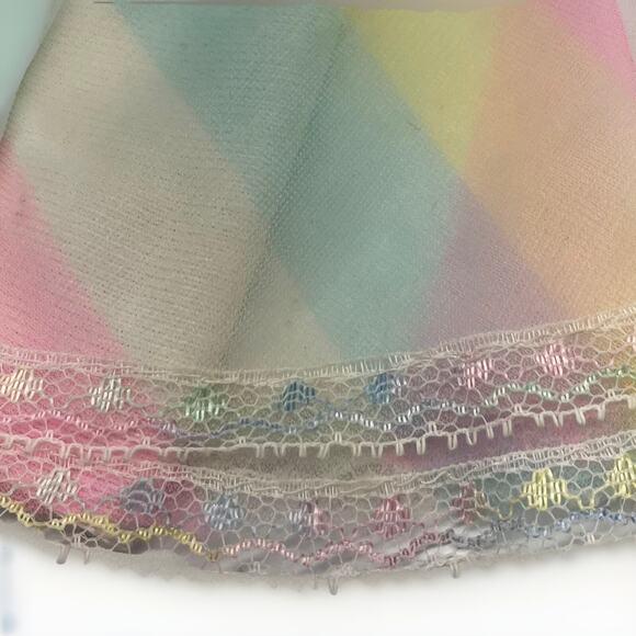 Vintage 1980 Barbie Doll Clothes Happy Birthday Rainbow Dress #1922 Mattel - Picture 2 of 4